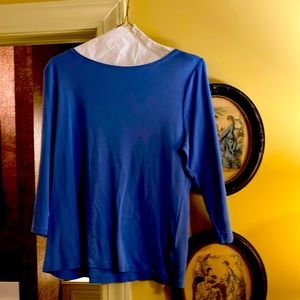 Talbots tees, one blue, one green